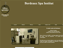 Tablet Screenshot of bordeaux-spa-institut.com